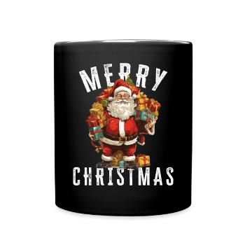 Père Noël - Noël - Motif de Noël - Mug uni - noir - Devant