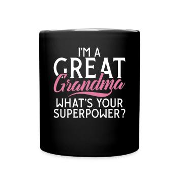 Great Grandma Gifts - Full Colour Mug - black - Front