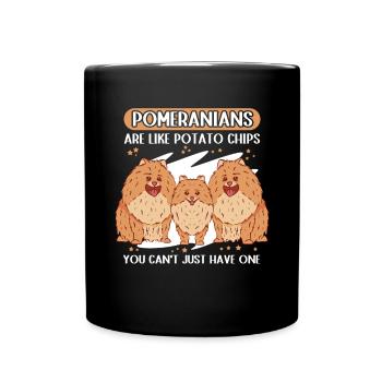 Pomeranian Pomeranian Dog Dog Owner Gift - Full Colour Mug - black - Front