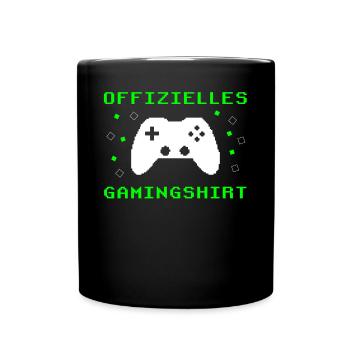 Gamer's Paradise: Spiel ohne Grenzen - Tasse einfarbig - Schwarz - Vorne