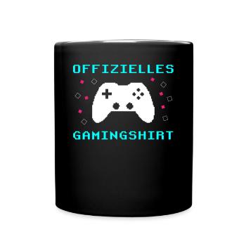 Gamer's Paradise: Spiel ohne Grenzen - Tasse einfarbig - Schwarz - Vorne