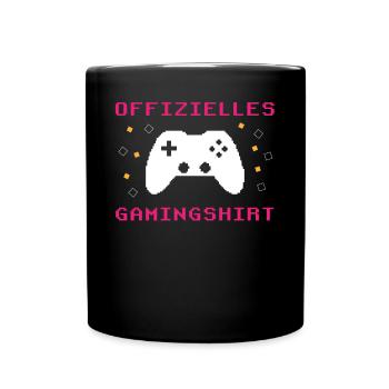 Gamer's Paradise: Spiel ohne Grenzen - Tasse einfarbig - Schwarz - Vorne
