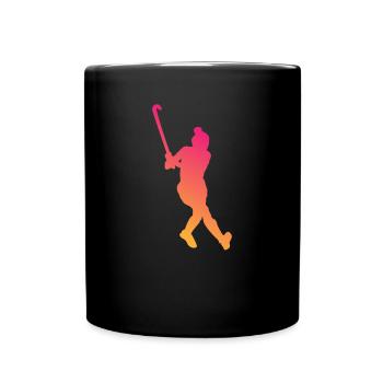 Ice surface calls: puck hunters - Full Colour Mug - black - Front