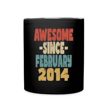 Awesome February 2014 - Full Colour Mug - black - Front