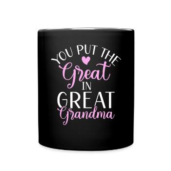 Great Grandma Gifts - Full Colour Mug - black - Front