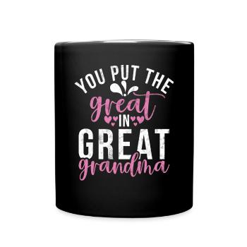 Great Grandma Gifts - Full Colour Mug - black - Front