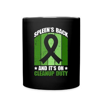 Greffe d’organe de rate d’un donneur d’organes - Mug uni - noir - Devant