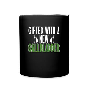 Organspender Gallenblase Organtransplantation - Tasse einfarbig - Schwarz - Vorne