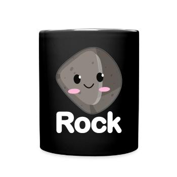 Ciseaux Papier Pierre Drôle Groupe Kawaii - Mug uni - noir - Devant