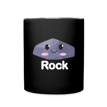 Ciseaux Papier Pierre Drôle Groupe Kawaii - Mug uni - noir - Devant