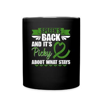 Greffe d’organe de rate d’un donneur d’organes - Mug uni - noir - Devant
