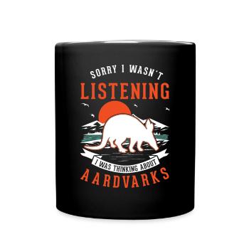 Aardvark Gift Aardvark - Full Colour Mug - black - Front