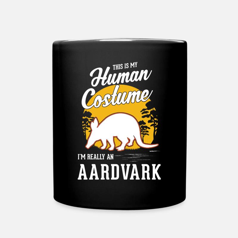 Erdferkel Human Costume Halloween Aardvark - Tasse einfarbig - Schwarz