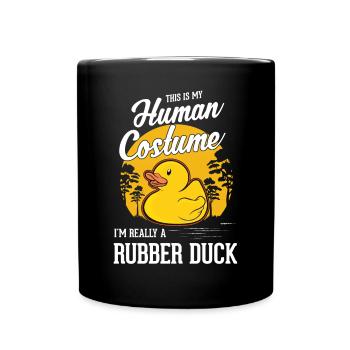 Canard en caoutchouc Halloween Canard en caoutchouc Canard en caoutchouc - Mug uni - noir - Devant