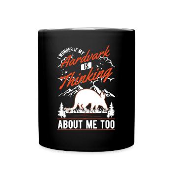 Aardvark Gift Aardvark - Full Colour Mug - black - Front