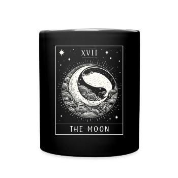 Sacabambaspis Fisch Meme Mond Tarotkarte - Tasse einfarbig - Schwarz - Vorne