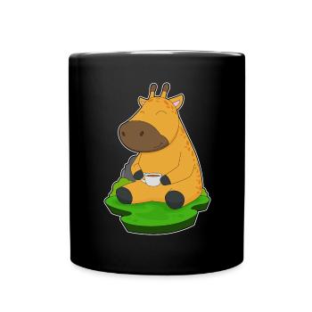 Giraffe Coffee Mug - Full Colour Mug - black - Front