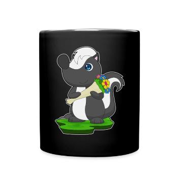 Bouquet de moufettes - Mug uni - noir - Devant
