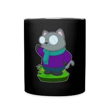 Écharpe d’hiver pour chat - Mug uni - noir - Devant