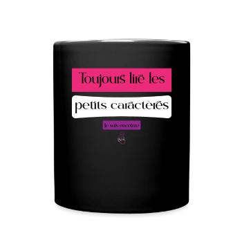 Annonce grossesse humoristique femme enceinte mère - Mug uni - noir - Devant