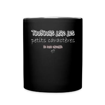 Annonce grossesse humoristique femme enceinte mère - Mug uni - noir - Devant