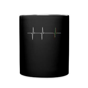Trading ECG Trader Chart Technique Candlesticks - Full Colour Mug - black - Front