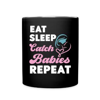Infirmière spécialisée dans le travail et l’accouchement - Mug uni - noir - Devant