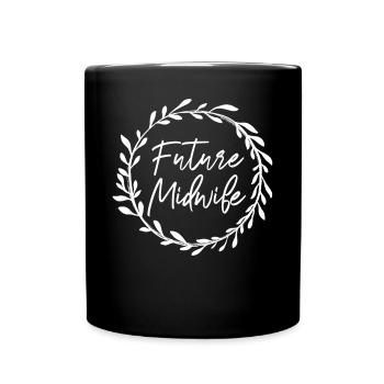 Infirmière Sage-Femme Accoucheuse Arc-en-ciel - Mug uni - noir - Devant
