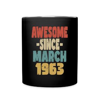 Awesome March 1963 - Full Colour Mug - black - Front