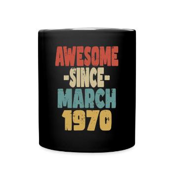 Génial mars 1970 - Mug uni - noir - Devant