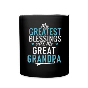 Cadeaux arrière-grand-père - Mug uni - noir - Devant