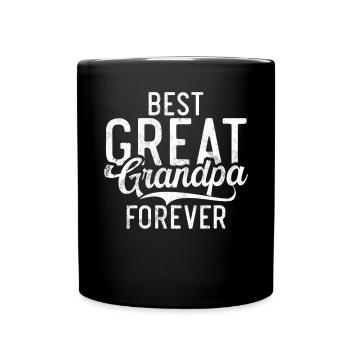 Cadeaux arrière-grand-père - Mug uni - noir - Devant
