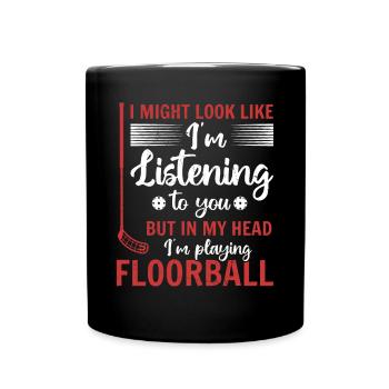 Floorball Dire Joueur De Floorball Jouer Floorbal - Mug uni - noir - Devant