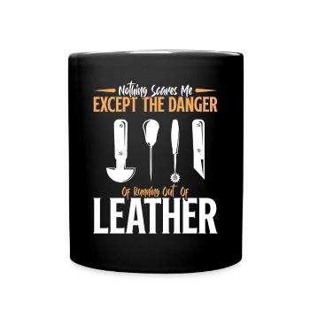 Leatherwork Leatherworker Stamping Crafts - Full Colour Mug - black - Front
