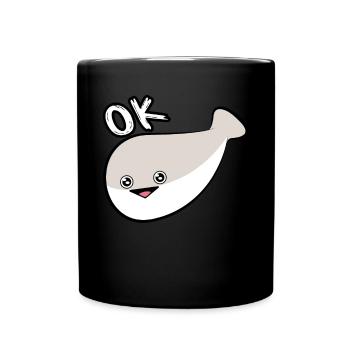 Sacabambaspis Face Fish Meme - Full Colour Mug - black - Front