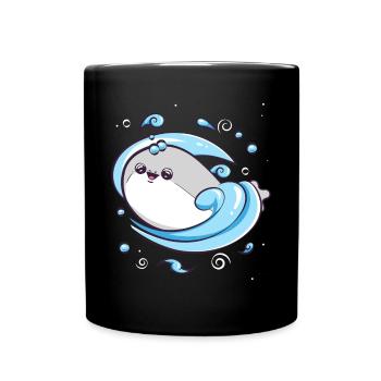 Sacabambaspis Fish Meme Water - Full Colour Mug - black - Front
