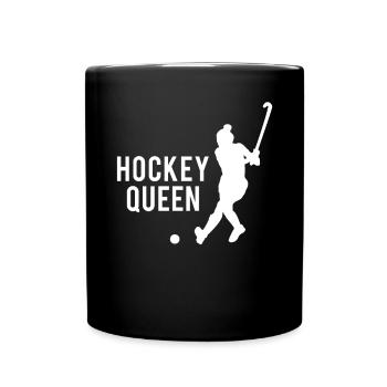 Reine du hockey sur glace - Force sur glace - Mug uni - noir - Devant