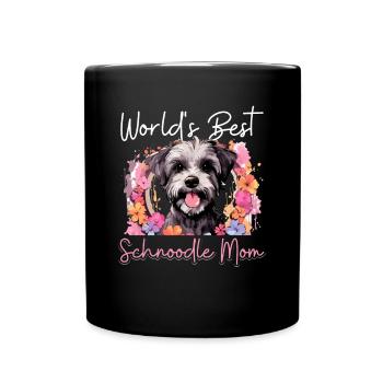 Snoodle Dog Breed Pet World's Best Schnoodle Mom - Tasse einfarbig - Schwarz - Vorne