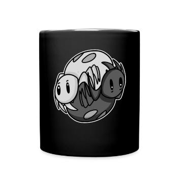 Yin Yang Spinne - Tasse einfarbig - Schwarz - Vorne