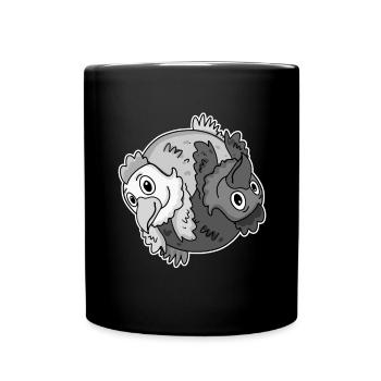 Yin Yang Chicken Chicken - Full Colour Mug - black - Front