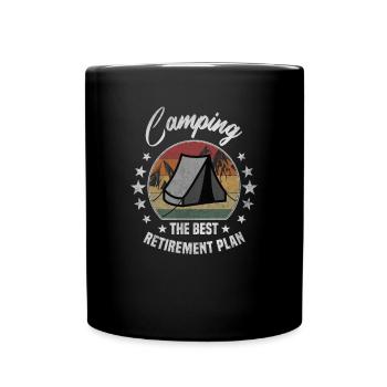 Best Retirement Plan Camping Rente - Tasse einfarbig - Schwarz - Vorne
