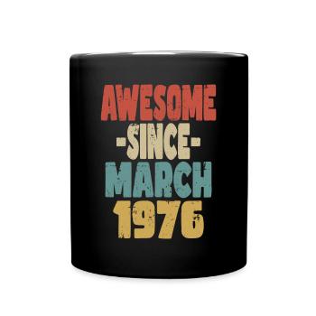 Génial mars 1976 - Mug uni - noir - Devant