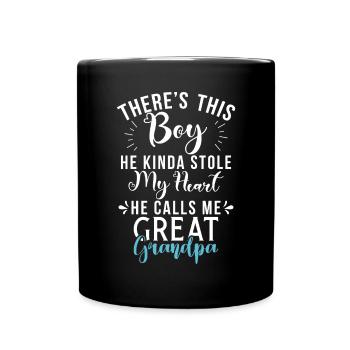 Cadeaux arrière-grand-père - Mug uni - noir - Devant