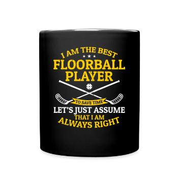 Jeu de floorball - Je suis le meilleur joueur de floorball - Mug uni - noir - Devant