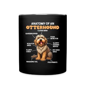 Explication du chien Anatomie d’un lévrier - Mug uni - noir - Devant