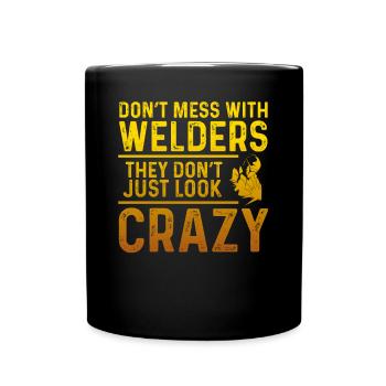 Ne jouez pas avec les soudeurs - Mug uni - noir - Devant