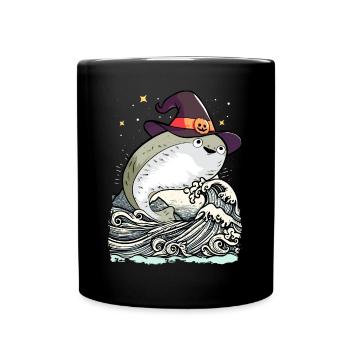 Sacabambaspis Fish Meme Witch Halloween - Full Colour Mug - black - Front