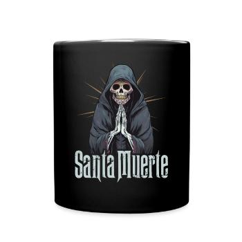 Santisima Muerte Dia De Los Muertos Mexican - Full Colour Mug - black - Front