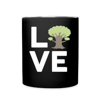 Tree Hugger Nature Environmentalist - Full Colour Mug - black - Front