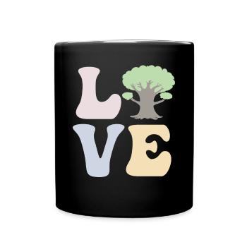 Tree Hugger Nature Environmentalist - Full Colour Mug - black - Front